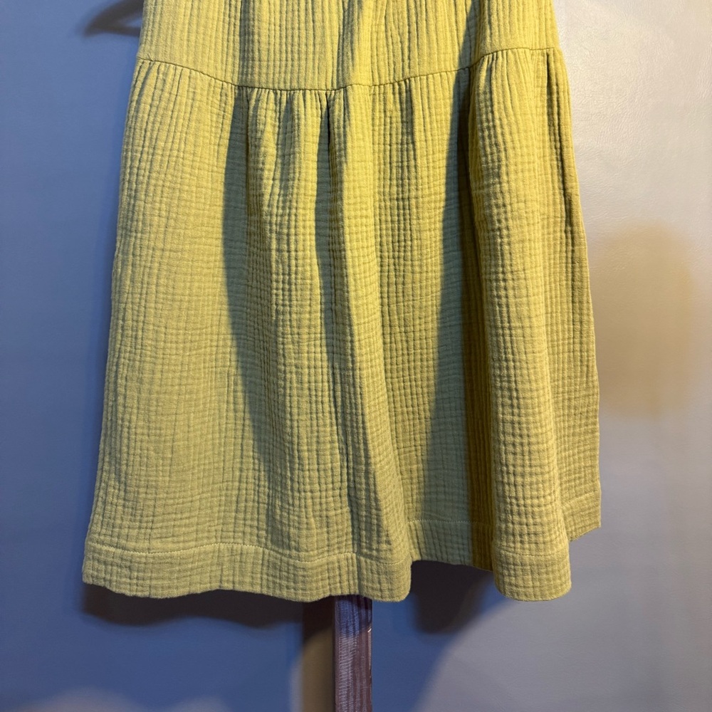 Chelsea & Theodore Olive Yellow Waistband Skirt